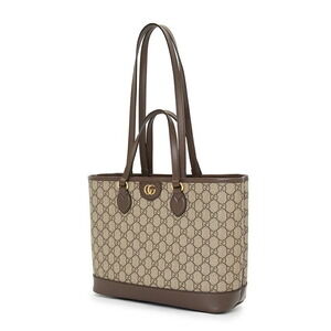 Gucci Ophidia GG Tote beige Supreme ebony leather brown Bag